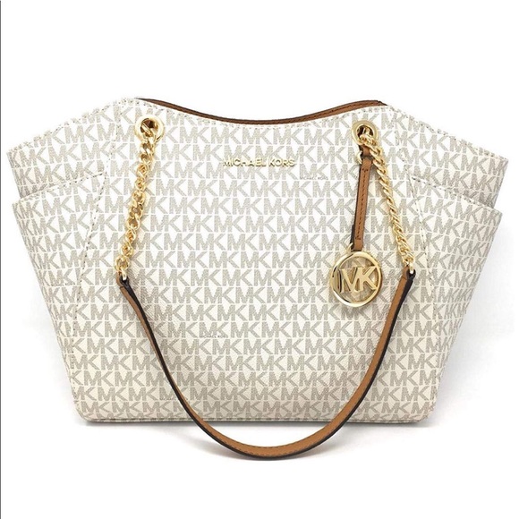 👜💕-Michael Kors Chain Tote Large - Picture 5 of 7